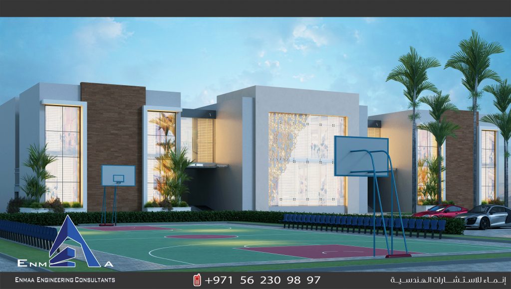 house with basketball court in Sharjah